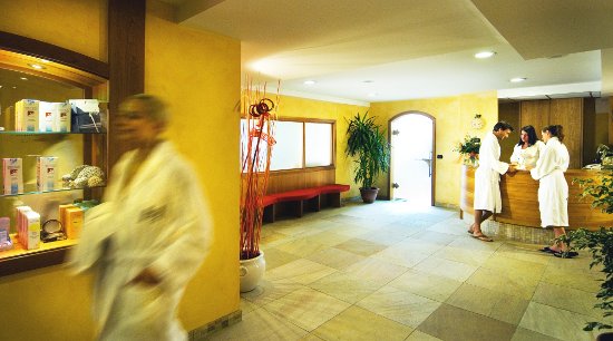 The entrance to the wellness and beauty center